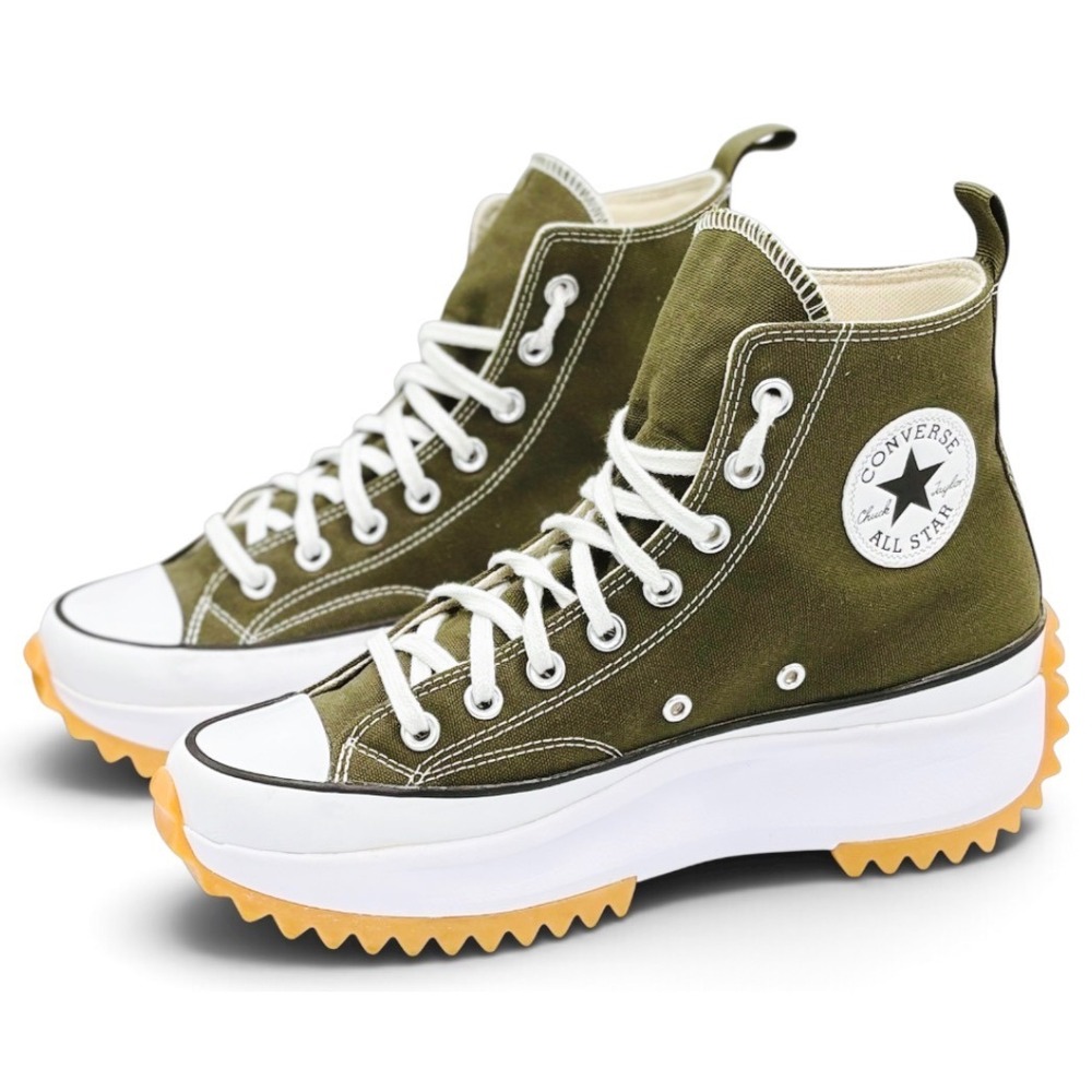 Converse Run Star Hike High Cargo Khaki Platform Shoes Womens 9 Mens 7.5 171667C